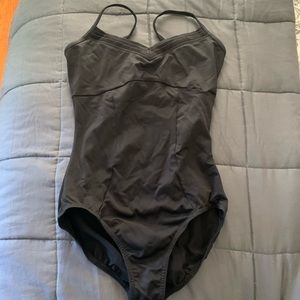 Black Bloch Camisole Leotard Size M